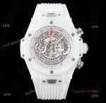 Best Hublot Big Bang Unico White Ceramic White Rubber Strap Replica Watch (1)_th.jpg